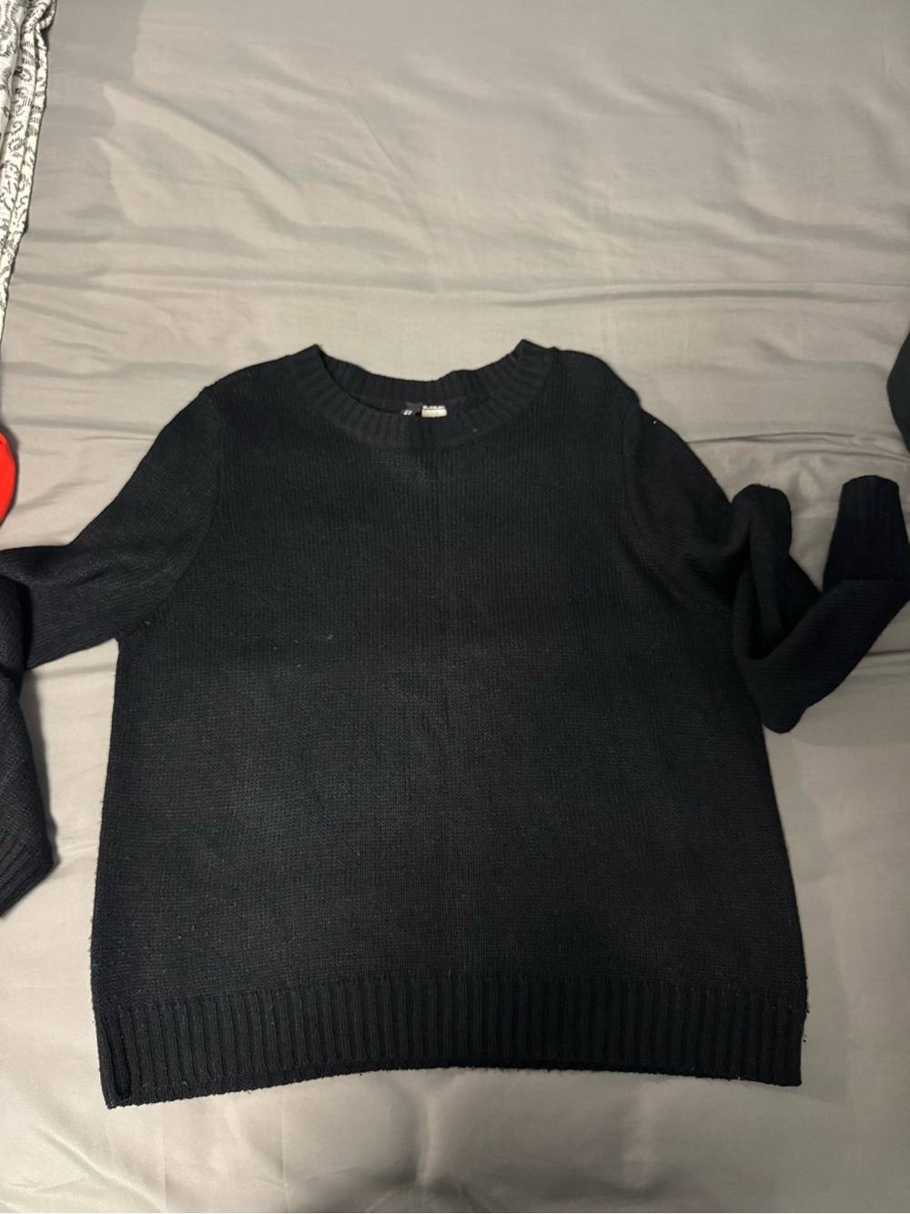 H&M Black Crewneck Knit Sweater
